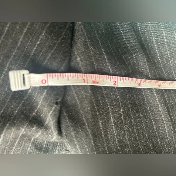 Gucci Pinstripe Wool Trousers Pants US 2 IT 38 EU 34 Black Gray Made in Italy